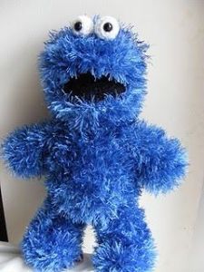 Like how he's made with fuzzy yarn which is quite fitting. Then again, Grover may be fuzzier.