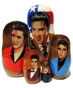 I may not be a fan of Elvis. But I know that many readers will appreciate these dolls. Doesn't include his Vegas years.