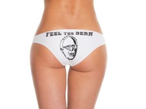 Because there's nothing sexier than having a picture of an old Socialist Jew on your ass. Still, I like Bernie, but this is ridiculous.