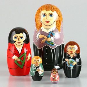 Each teacher has a tool to teach with in this set of 5. Not sure if they have one for guys. Probably not.