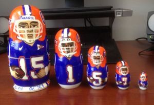 Yes, they have college sports ones as well as professional. Not sure who the players are under the helmets. Not that I care.