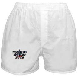 Marco Rubio boxers? Seriously, this guy must've aching for campaign contributions. Still, when it comes to underwear, this is probably overpriced.