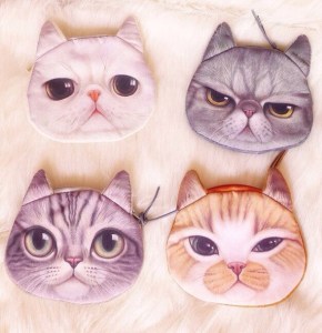 Come in 4 different expressions like sad, angry, normal, and downright evil. Then again, cat faces are hard to read.