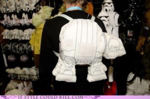 You can guess there are a lot of Star Wars backpacks out there. But this has to be among the most unusual I've seen so far.