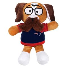 Sorry, but this dog doesn't seem like he has a mustache. More likely he seems to be suffering from some fungal disease I probably saw on Wikipedia while I was researching the jackalope for my mythical creatures series.