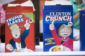 Just go with the Clinton Crunch, please. The Trump Flakes contain too many nuts.