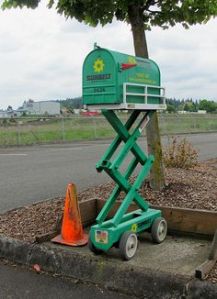 This is certainly for a company called Sunbelt. They specialize in construction equipment rentals.