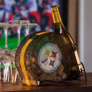 It even has a clear metal basket to store corks. Nevertheless, do they have one for box of wine? Because my dad usually goes with that.