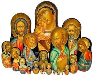 Well, iconography from Russian and Eastern European churches. Some figures may repeat.