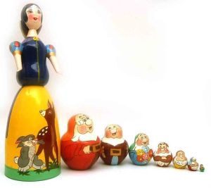 The dwarves on here seem considerably smaller than Snow White. But that's to be expected.