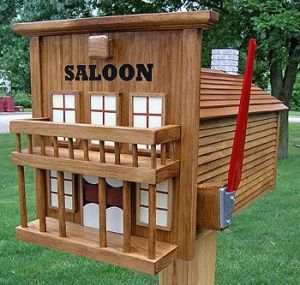 You know the place in westerns where they all get into fights and shoot each other. Still, this has very fine woodwork.