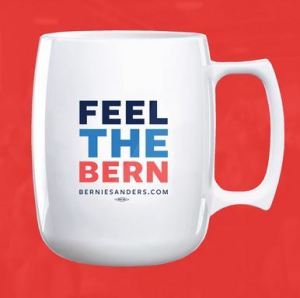 For some reason, this is just the thing to put on a mug. Don't mind if he calls himself a Socialist.