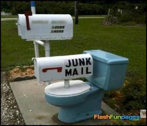 Well, I have to admit that whoever made this has quite the sense of humor. Yes, junk mail is a pain.
