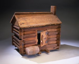 Note that William Henry Harrison used this for his election campaign to make himself the man of the people in 1840. This despite that he was actually born on his dad's Virginia Plantation and that his dad signed the Declaration of Independence. Also, Harrison drops dead 30 days after his inauguration.