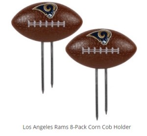 You can buy corn cob holders anywhere for a small price. Why do these even exist and as footballs? Because it really doesn't do well with finger grips.