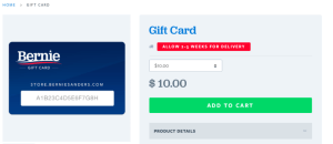 Warning: Doesn't work for purchasing Hillary gear or stuff from big corporations. So you'll only be stuck using it to buy crap on Etsy.