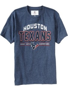 Just ignore the fact it was the Houston Texans have only been around since 2002. That it was the Houston Oilers who won the 1961 AFC Championship. And that the Houston Oilers are now the Tennessee Titans. So the 1961 AFC Championship bit shouldn't be on there.
