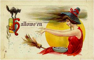 From I-Mockery: "Look! She's removing all the dust from her broom and putting it into that pie to feed everyone with! What a bwitch!"