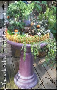 Helps if it has vines growing from a bird bath. Really brings out some of the creepiness.