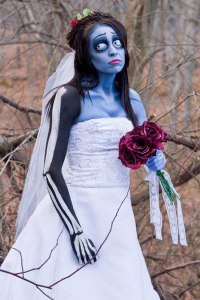 She's from a Tim Burton movie. She kidnaps an unsuspecting man into the netherworld just before he's about to tie the knot with another girl. You read that right.