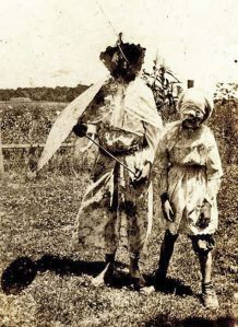 Now these scarecrows can literally scare crows. Along with anyone else in that regard. Not sure which one will give you more nightmares.