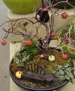 In real life, putting jack-o-lanterns on trees just weighs them down as well as poses a fire hazard. But this doesn't seem too bad.