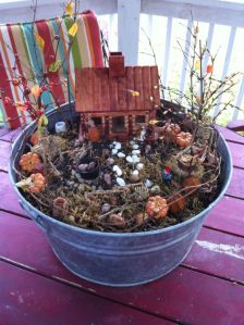 But the pumpkins seem ripe and everything later looks like crap in the fall. Like the skeleton.