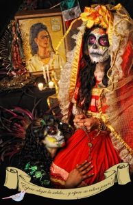 Well, at least there's not a lot of cultural appropriation going on here. At least the picture gets the tradition right and has some inscriptions in Spanish.