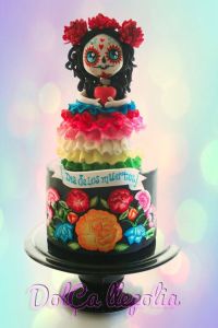 I think this is supposed to be a cutesy rendition of La Calavera Catrina. More on her later.