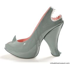 Perfect for the fashion runway during Shark Week. Of course, It has teeth in the back and a dorsal fin on the front.
