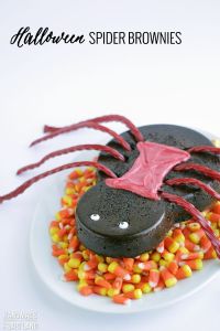 This one uses Twizzlers for legs. Of course, you might want to take out any attached candy corn.