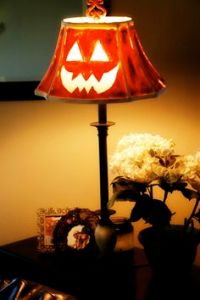 It's just a lamp with a jack-o-lantern face. Nothing to see here because jack-o-lanterns aren't really scary.