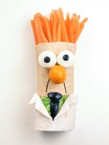 At least you don't have to put this in the oven. It even has carrot hair and a guacamole shirt and olive tie.
