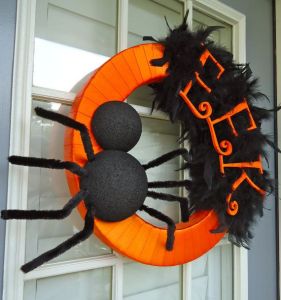 Actually that's part of the decoration since it's for Halloween. But try explaining that to an arachnaphobe.