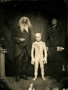 Well, more like an alien in white. But yeah, I don't like where this is going.