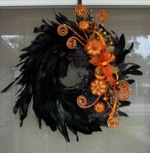 Yes, I have quite a few feather wreaths on here. But each is decorated in its own way so to speak. Love this one.