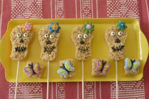 Each of these has a skull with a flower on it. Includes butterfly bites.