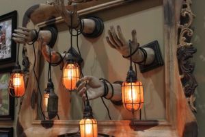 You see how they have detached hands with the lights. Sure it's creepy but it's pure Halloween gold.