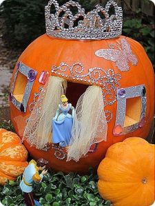 Well, that's one way to put a pumpkin to good use. Not scary for Halloween, creative enough.
