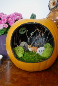 Well, I think the fox touch is a bit clever since wildlife frequent cemeteries all the time. Hope it can get through the night.