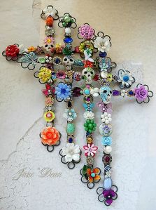 Available in several bright colors. Each one also has flowers, too.