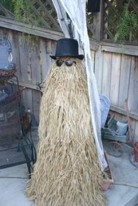 Now this shouldn't be too hard. Just a hat, sunglasses, and a haystack.