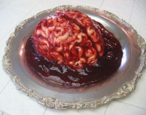 I think this is another brain cake and a very gory one at that. Not sure if I'd want to try that for size.