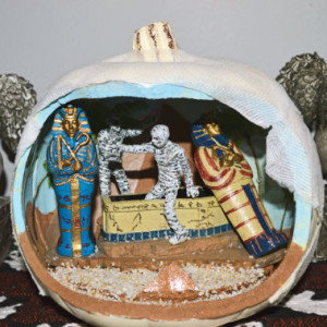 And it seems these mummies are going at it with each other. Must be in a museum.