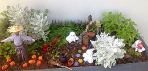 Or having ghosts near your house, which seems smaller than the scarecrow. Honestly, sometimes decor isn't always up to scale.