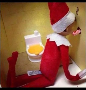 Is he licking that candy cane through a glory hole? Please don't tell me it's as dirty as it looks.