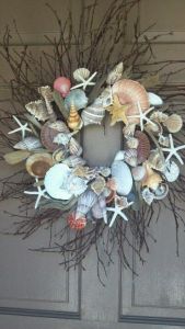 This includes shells of all shapes, sizes, and colors along with twigs and starfish. Beautiful.