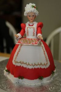 This one uses a doll and has her holding a tray with cookies. Nevertheless, I think this is adorable.