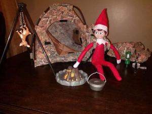 Did he just shoot Rudolph and hang him from sticks to drain the blood? Santa's going to be furious.