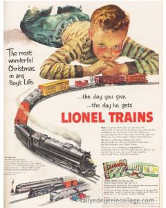 "Excellent. Soon I'll use this train set to carry out my plan to take over the world. Let's see if I can use it to run over my brother's gerbils."